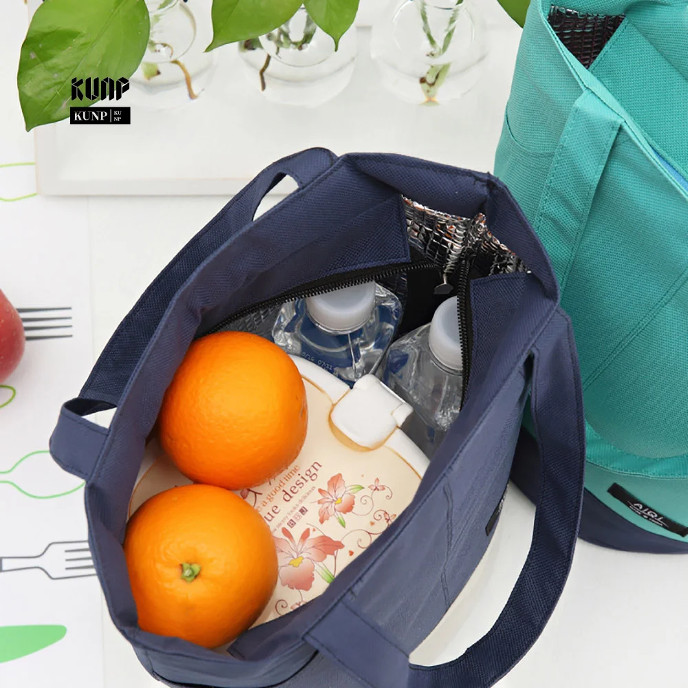 Termal Yalıtımlı Tote Piknik Öğle Yemeği Serin soğutucu çanta Kutusu Çanta Kılıfı Depolama Organizatör vakumlu saklama torbaları Şeyler Ev İçin