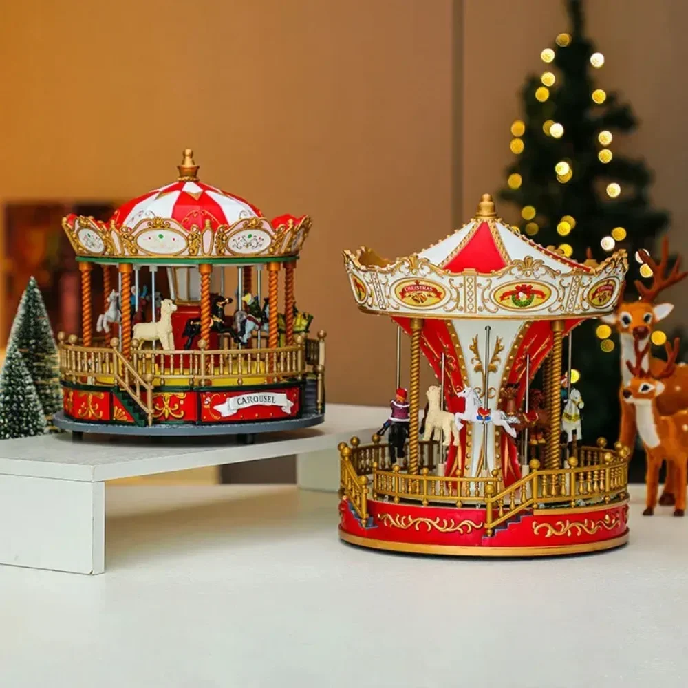 Noel Atlıkarınca Süslemeleri Müzik Kutusu Noel Süslemeleri Noel Hediyeleri Noel Süslemeleri Aydınlık Oktav Kutusu