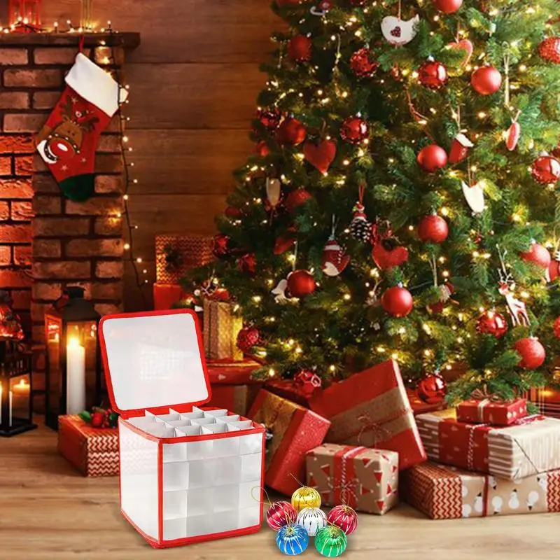 64 Izgara Noel top süsleme Depolama Tatil Dekorasyon Tutucu Organizatör Noel Top Dekor Saklama Kabı Yatak Odası İçin
