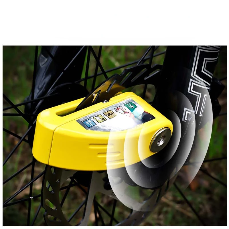 Bisiklet Motosiklet disk fren / Alarm Kilidi Dağ Bisikleti Uygun Anti-hırsızlık Kilidi Motosiklet Aksesuarları