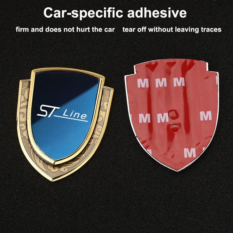 Araba Sticker Amblemler Yan Kalkan Araba Styling Logo Rozeti Otomatik Vücut Pencere Sticker Ford ST hattı logo ile araba aksesuarları
