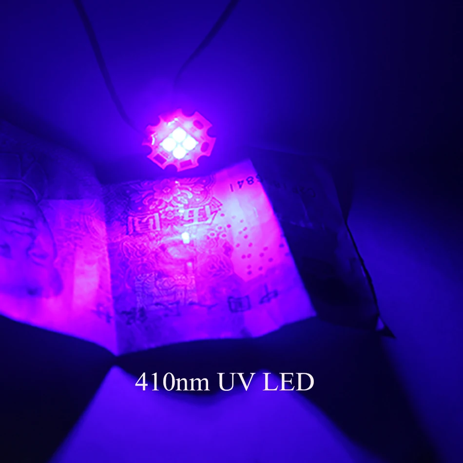 5 ADET 3W 3535 UV LED lamba çipi 3.2-3.6 V 365nm 375nm 395nm 410nm Verici Diyot Ultra Violet 20mm PCB alüminyum kurulu DIY