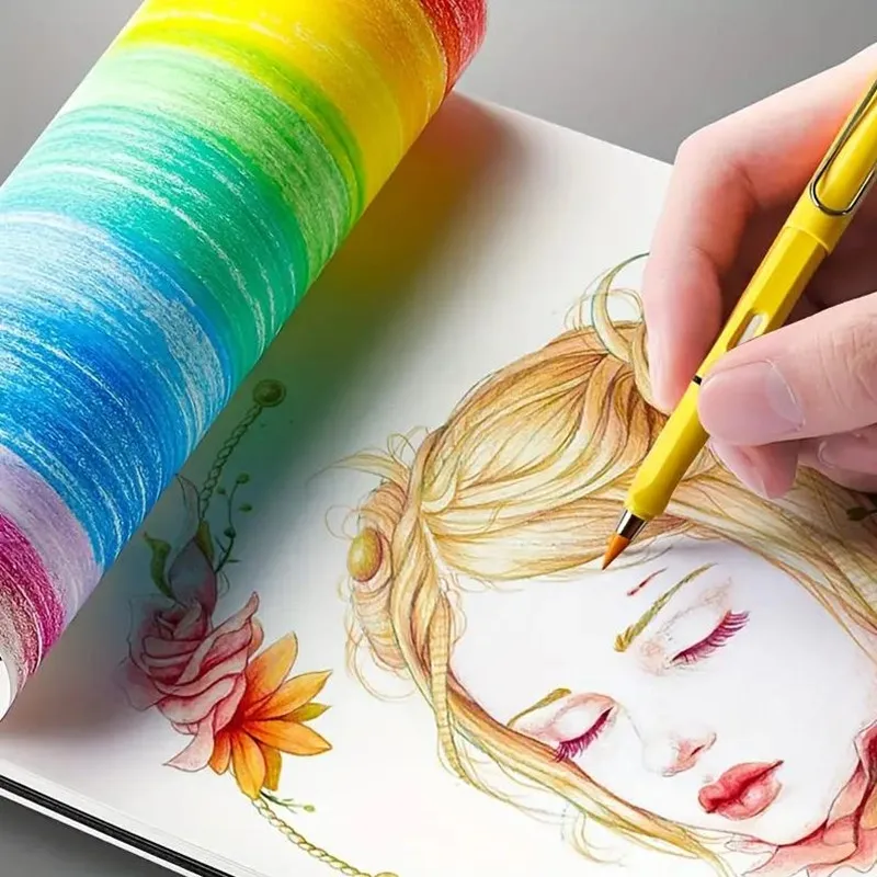 Ucuz 20 adet Renk Sonsuz Yazma Çizim Özel Ebedi kalem seti 2023 Sevimli Kore Kırtasiye Okul Açık Sanat Malzemeleri
