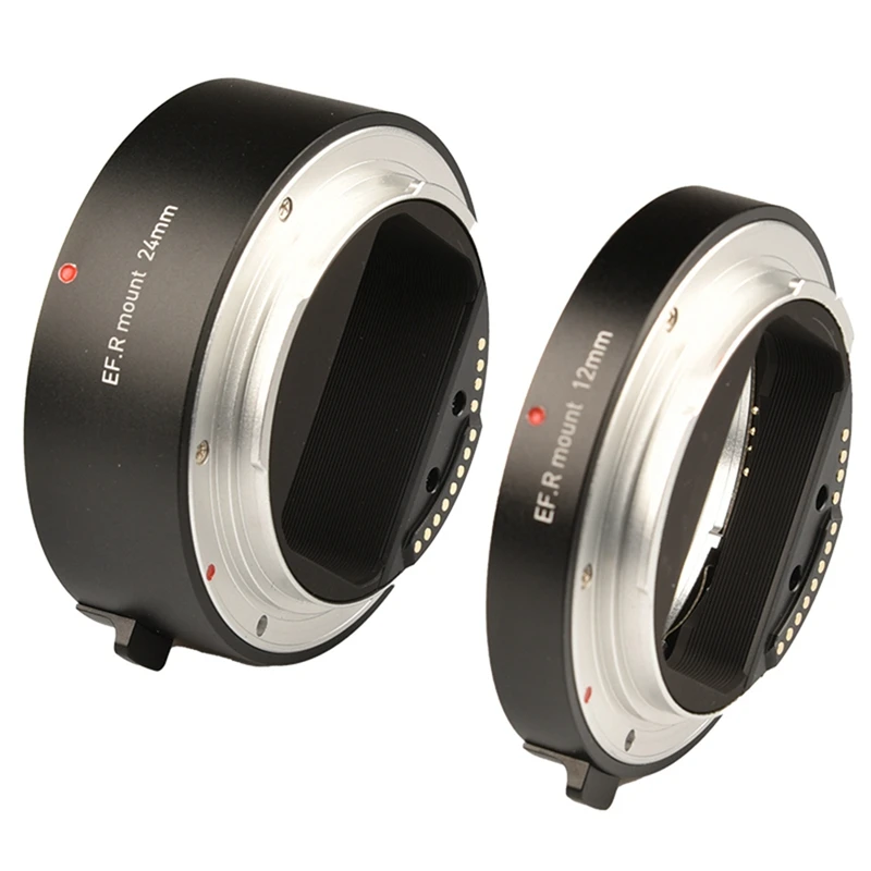 12Mm 24Mm Elektronik Otomatik Odaklama Makro Uzatma Tüpü canon için lens adaptör halkası Eosr R5 R6 EOSRP RF Dağı Kamera