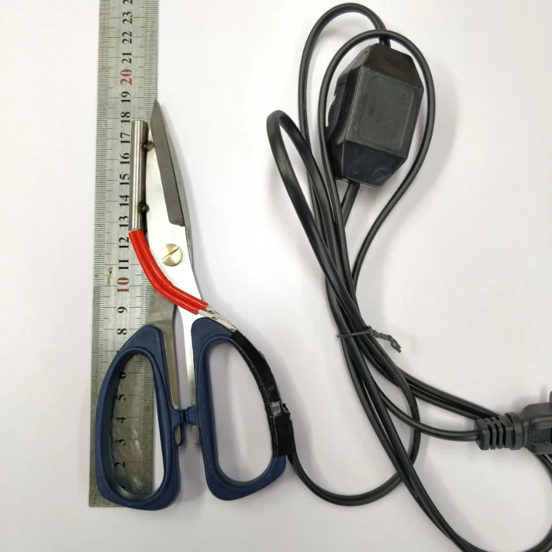 1 adet Güç Sıcak Makaslar Bıçak elektrikli ısıtma Terzi Makas ısıtmalı Kalem Çalışma Göstergesi Kumaş Kesme için