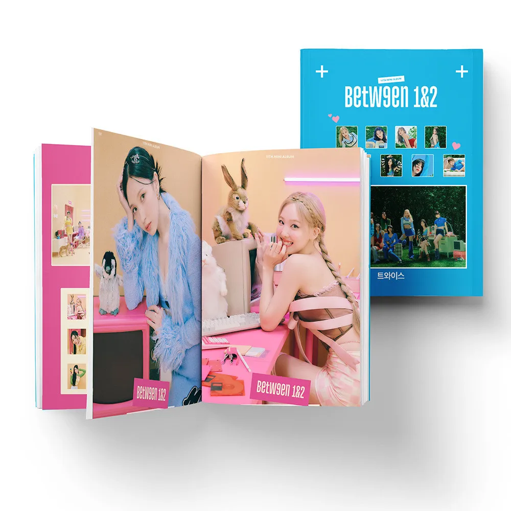 Kpop Süper Yıldız İKİ KEZ Between1 & 2 HD Fotoğraf Albümü Dekorasyon Resim Idol Momo Sana Mina Dizüstü Kart K-pop Hayranları Hediyeler