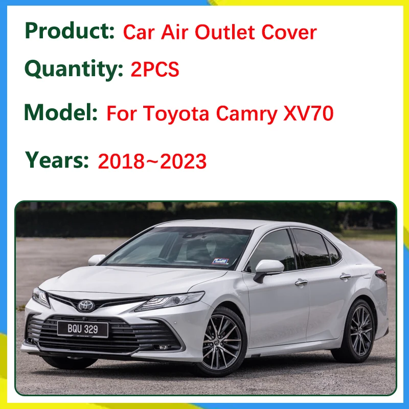Araba Hava Çıkış Kapakları Toyota Camry İçin XV70 Aksesuarları Daihatsu Altis 2018 ~ 2023 2022 Arka Klima Altında Kanal Havalandırma Koruyucu