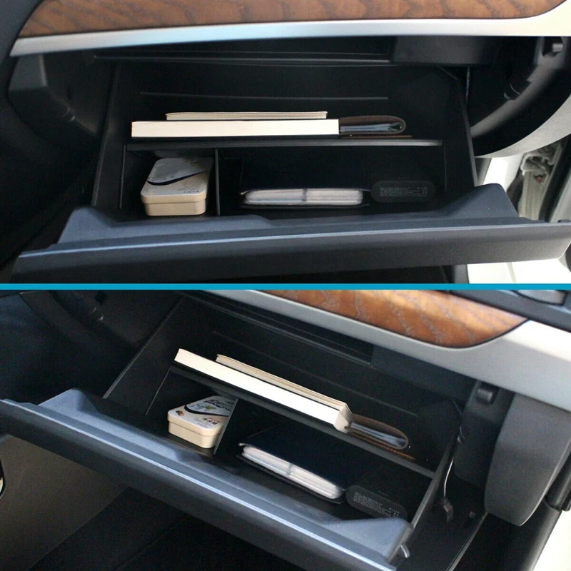 Araba havasız ortam kabini Aralığı saklama kutusu Mitsubishi Pajero 2010-2019 İçin Co-Pilot saklama kutusu Bölme İç Aksesuarları RHD