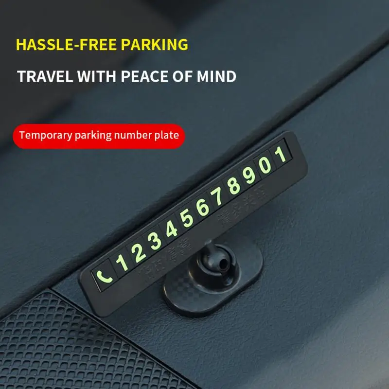 1~10 ADET Mini Taşınabilir Telefon Numarası Plaka Anahtarı İle Telefon Numarası Kartvizit Geçici Park Kartı Plaka Araba Aksesuarları