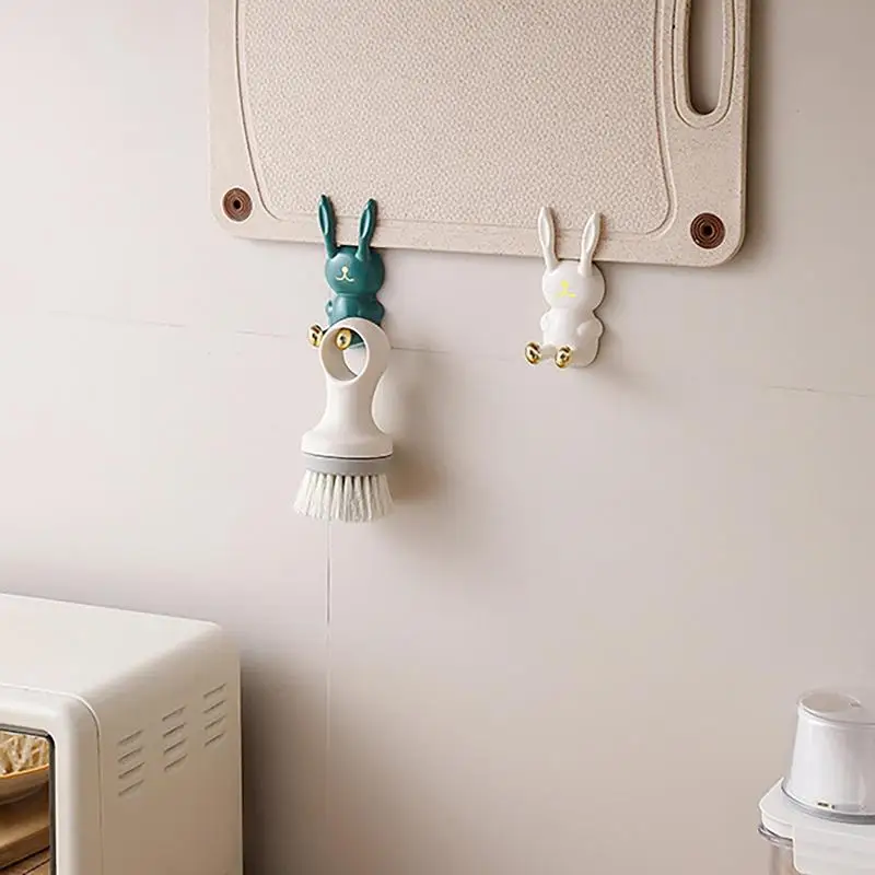 Sevimli Duvar Kancaları Tavşan Şekli duvar askılı kancalar İz Bırakmayan Macun Dekorasyon Malzemeleri Çocuk Odası Mutfak Yatak Odası Banyo
