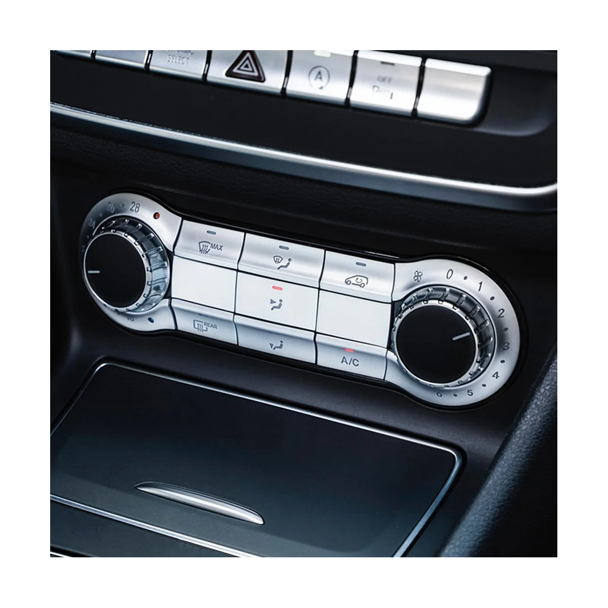 Araba Merkezi Konsol Klima Düğmesi Sticker Trim için Mercedes Benz CLA C117 GLA X156 a B Sınıfı W176 W246