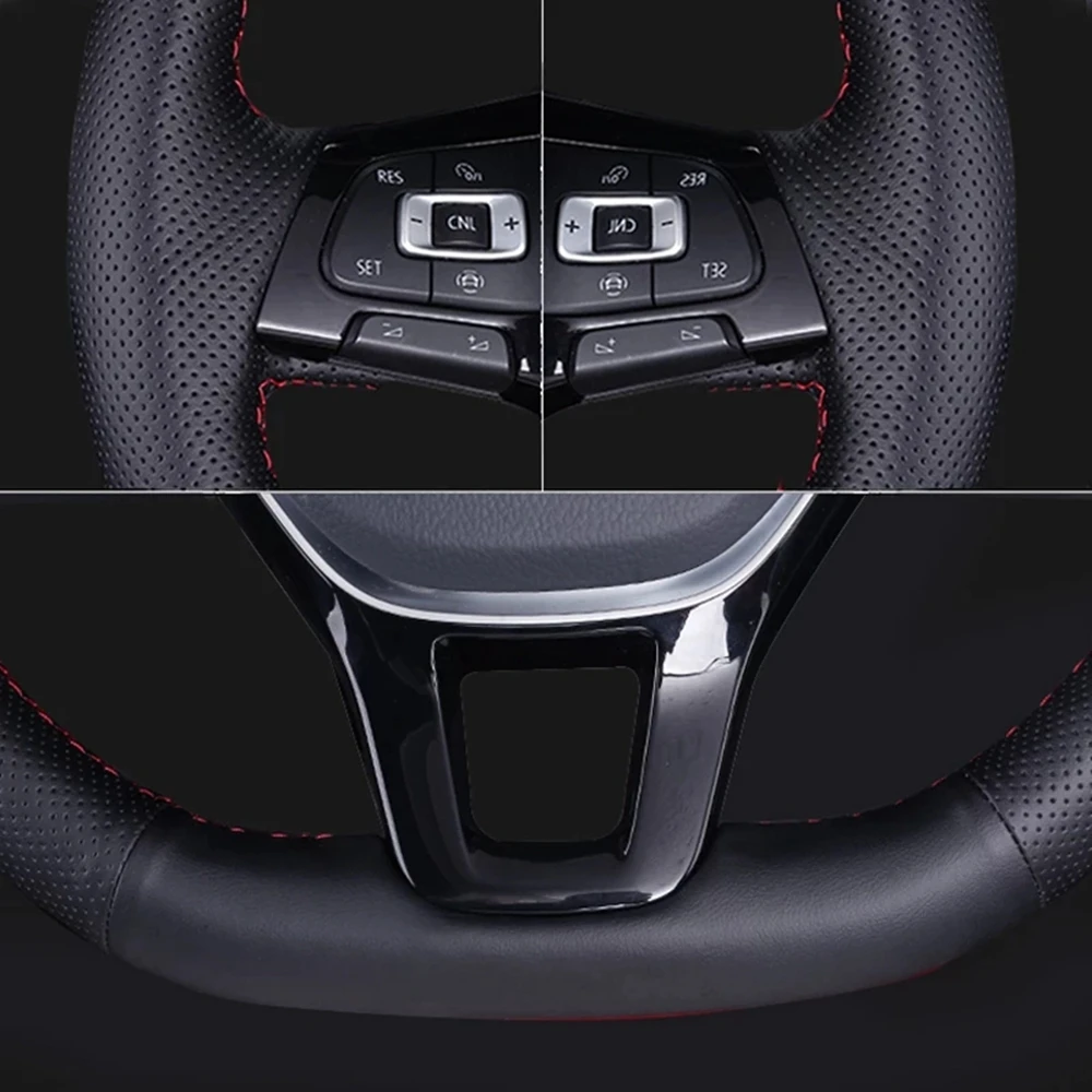 Araba direksiyon kılıfı Fiat Bravo Doblo İçin Opel Combo Grande Punto Linea Qubo Vauxhall İçin Direksiyon mikrofiber deri şal