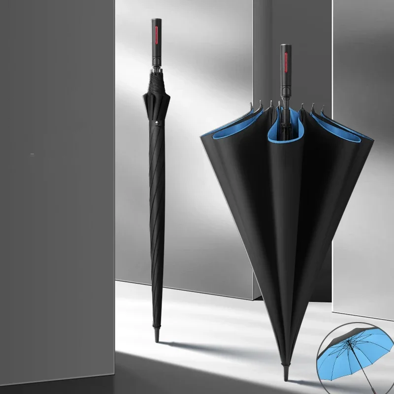 Otomatik Rüzgar Su Geçirmez Şemsiye Güneş Koruma taşınabilir plaj şemsiyesi Yağmur Guarda Grande ışıklı şemsiye