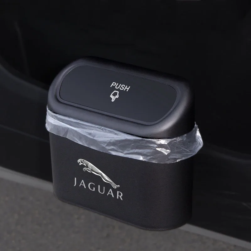 Asılı araba çöp kutusu ABS Kare Presleme çöp kutusu Oto İç Jaguar XF için 250 X Tipi F Pace Xj X351 Xe S-T Araba Aksesuarları