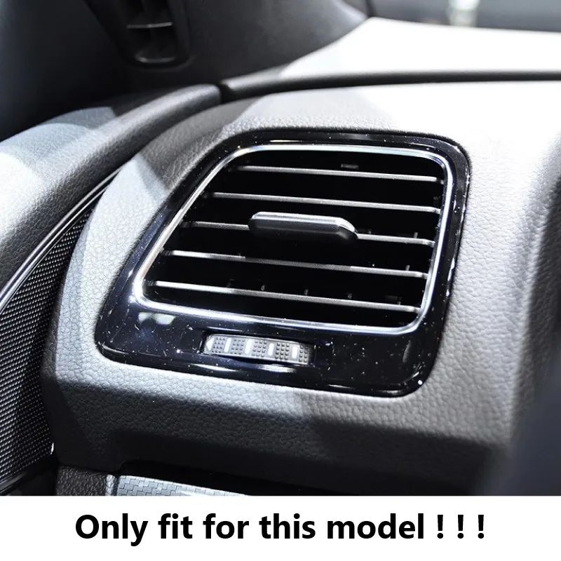 Konsol Klima Çıkış Vent Paneli Çerçeve Trim Volkswagen Scirocco İçin (Mk3) 2009-2016 Karbon Fiber İç Araba Aksesuarları