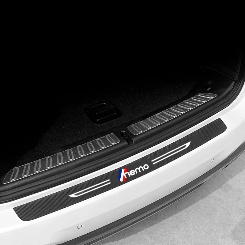 Karbon Fiber Otomatik Eşik Anti Scratch Sticker Çıkartmaları Citroen NEMO Logo Araba Bagaj Kapağı Kapı Eşiği Koruyucu Şerit İç