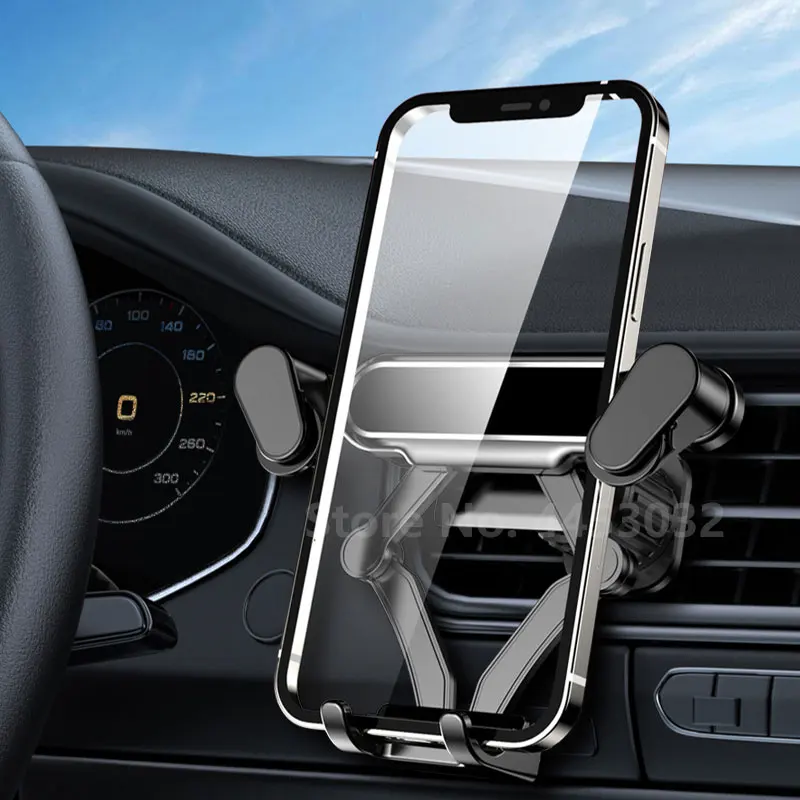 Yerçekimi Araç telefon tutucu Volvo XC60 S90 V90 XC90 XC40 Hava Firar sabitleme kıskacı Cep telefon standı GPS Desteği Aksesuarları