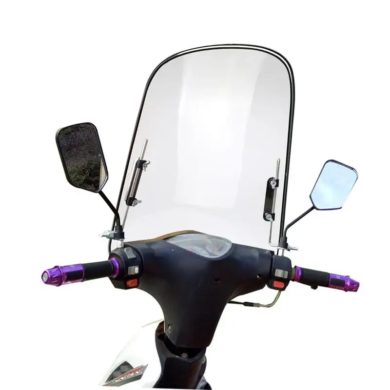 Motosiklet Şeffaf Uzatma Spoiler Evrensel Pc Cam Genişletilmiş Kenar rüzgar deflektörü Motosiklet İçin