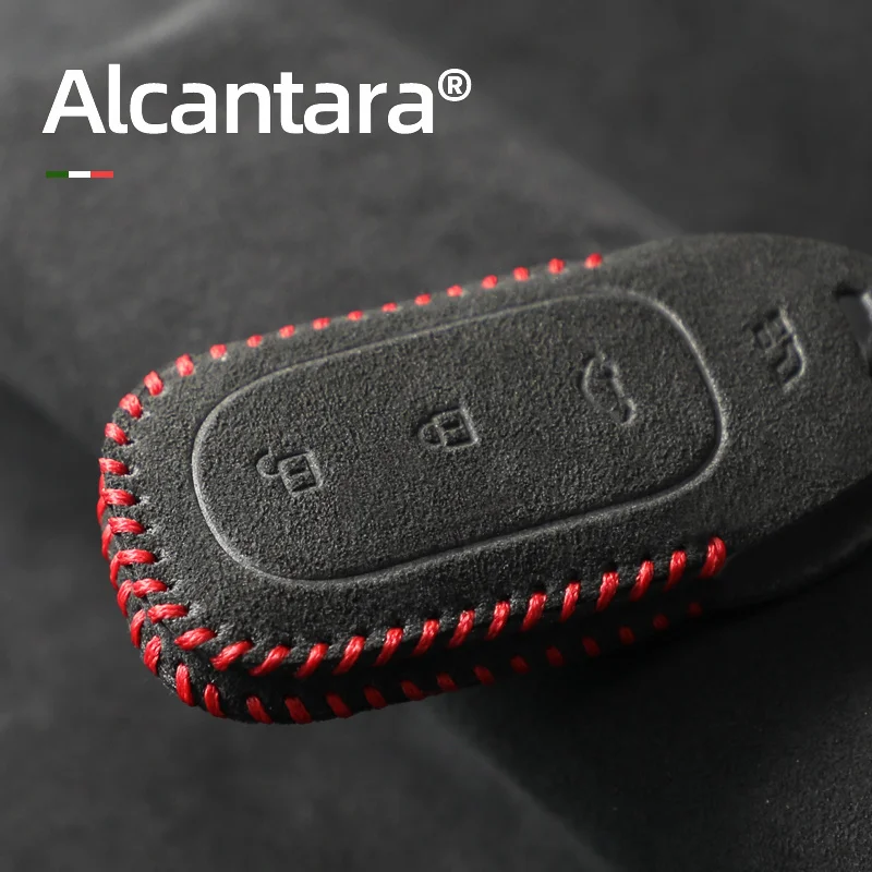 Uygun Alcantara için Ideal BİR anahtar kutu süet her şey dahil anti-kayıp koruma kapağı anahtar paneli koruma çantası high-end
