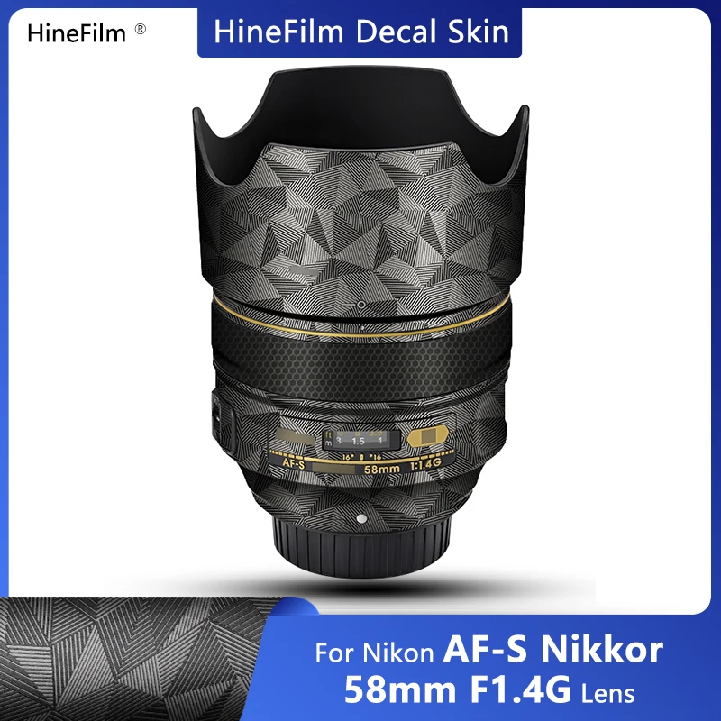 nikon AF-S 58 F1.4G Lens çıkartma kaplama AF-S Nikkor 58mm f/1.4 G Lens Anti Scratch Wrap Kapak 58 F1. 4 Lens yapışkan film