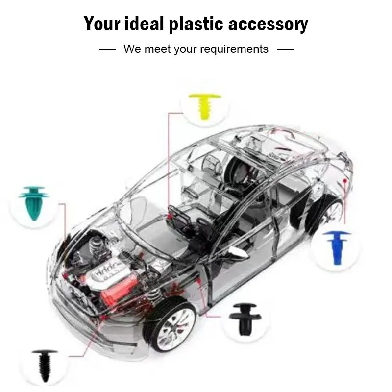 Hibrid Toka 100 Plastik Evrensel Kapı Paneli Tampon İç Nissan Kicks İçin Kia Rio Passat