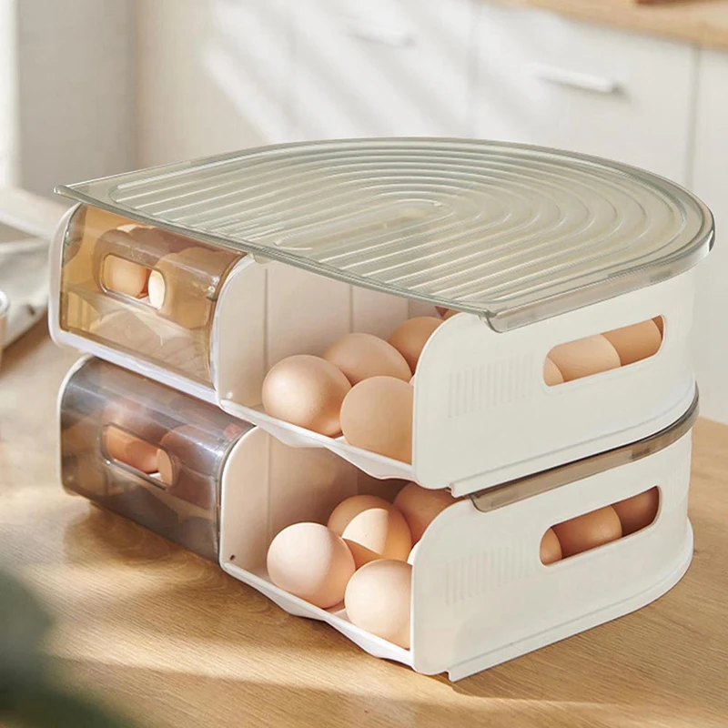 Büyük Kapasiteli Yumurta saklama kutusu Buzdolabı Yumurta Bitirme Ekipmanları Kapasiteli Yumurta Tepsisi Mutfak Aksesuarları