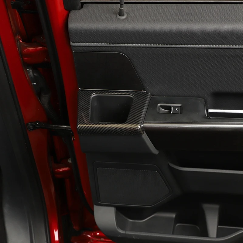 Araba Arka Kapı saklama kutusu Dekorasyon Kapak Trim Sticker Değiştirme Ford F150 2021 2022 2023 Aksesuarları - ABS Karbon Fiber