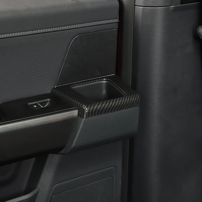 Araba Arka Kapı saklama kutusu Dekorasyon Kapak Trim Sticker Değiştirme Ford F150 2021 2022 2023 Aksesuarları - ABS Karbon Fiber