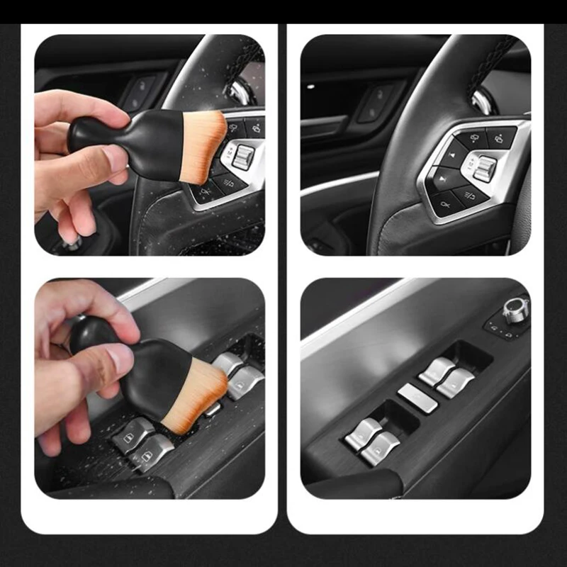 Araba Kavisli Detay Fırçalar Oto İç Temizleme Fırçası Araba Çatlak Toz Giderme Araçları Araba Temizleme Aksesuarları Audi Q7