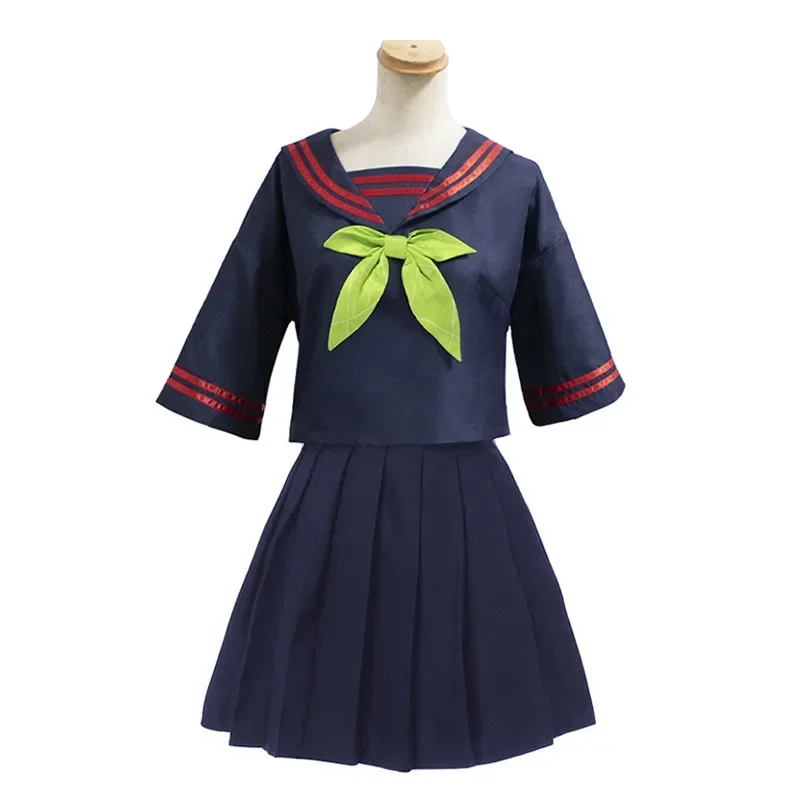 Anime Yeni Nezuko JK Takım Elbise Giyim Moda lise üniforması kadın Kız Denizci Elbisesi Elbise Mavi Cosplay Kostümleri