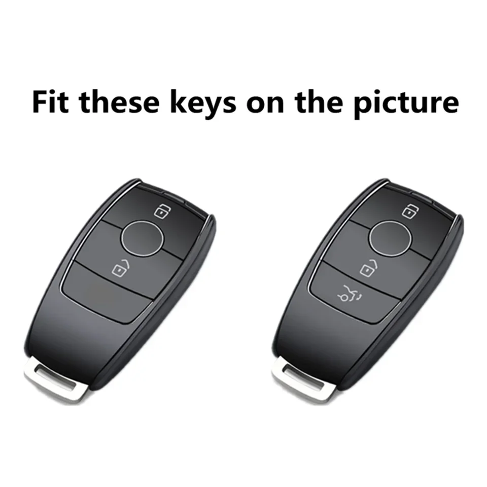 Araba Anahtarı Fob Vaka Kapak Koruyucu İçin Mercedes Benz E C G M R S Sınıfı W204 W212 W176 GLC CLA GLA AMG Araba Aksesuarları Anahtarlık