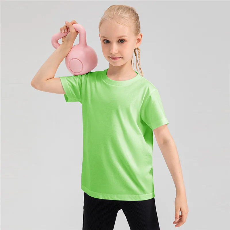 Çocuk Çocuk Erkek Kız Koşu kısa tişört Spor Spor Basketbol Futbol Yürüyüş Eğitim Spor Alt Üstleri Giysi 15