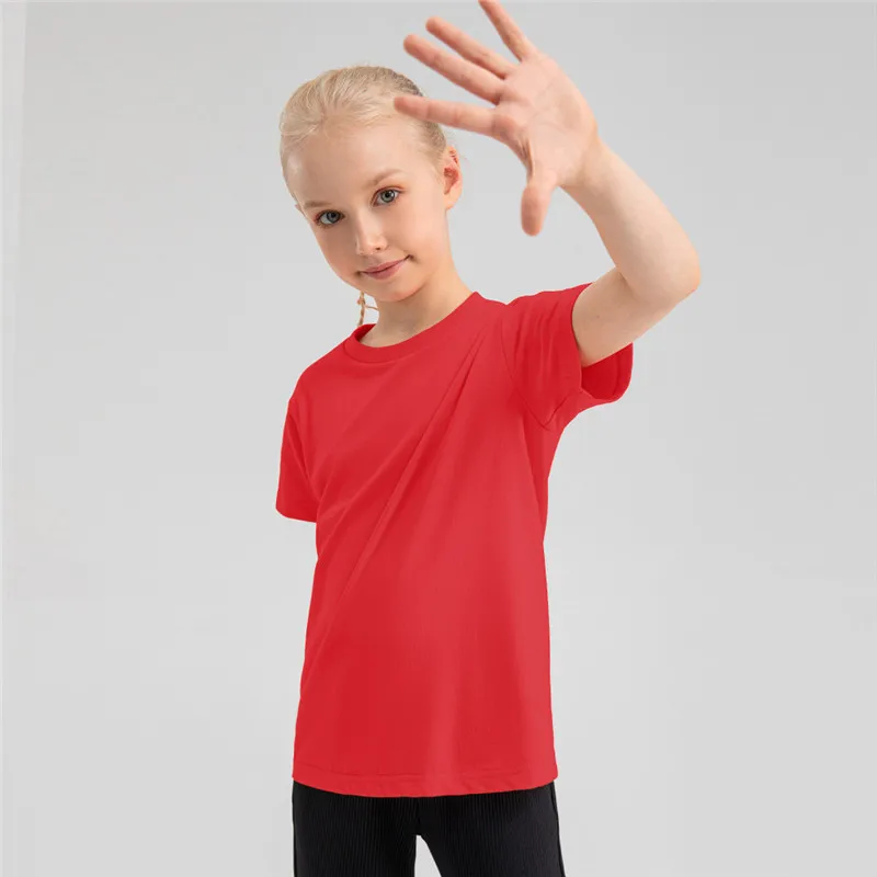 Çocuk Çocuk Erkek Kız Koşu kısa tişört Spor Spor Basketbol Futbol Yürüyüş Eğitim Spor Alt Üstleri Giysi 15
