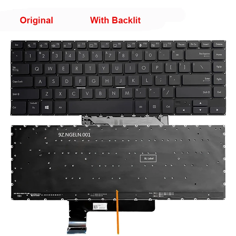 ASUS W700G ProArt Q17 StudioBook S için yeni Laptop Yedek Klavye