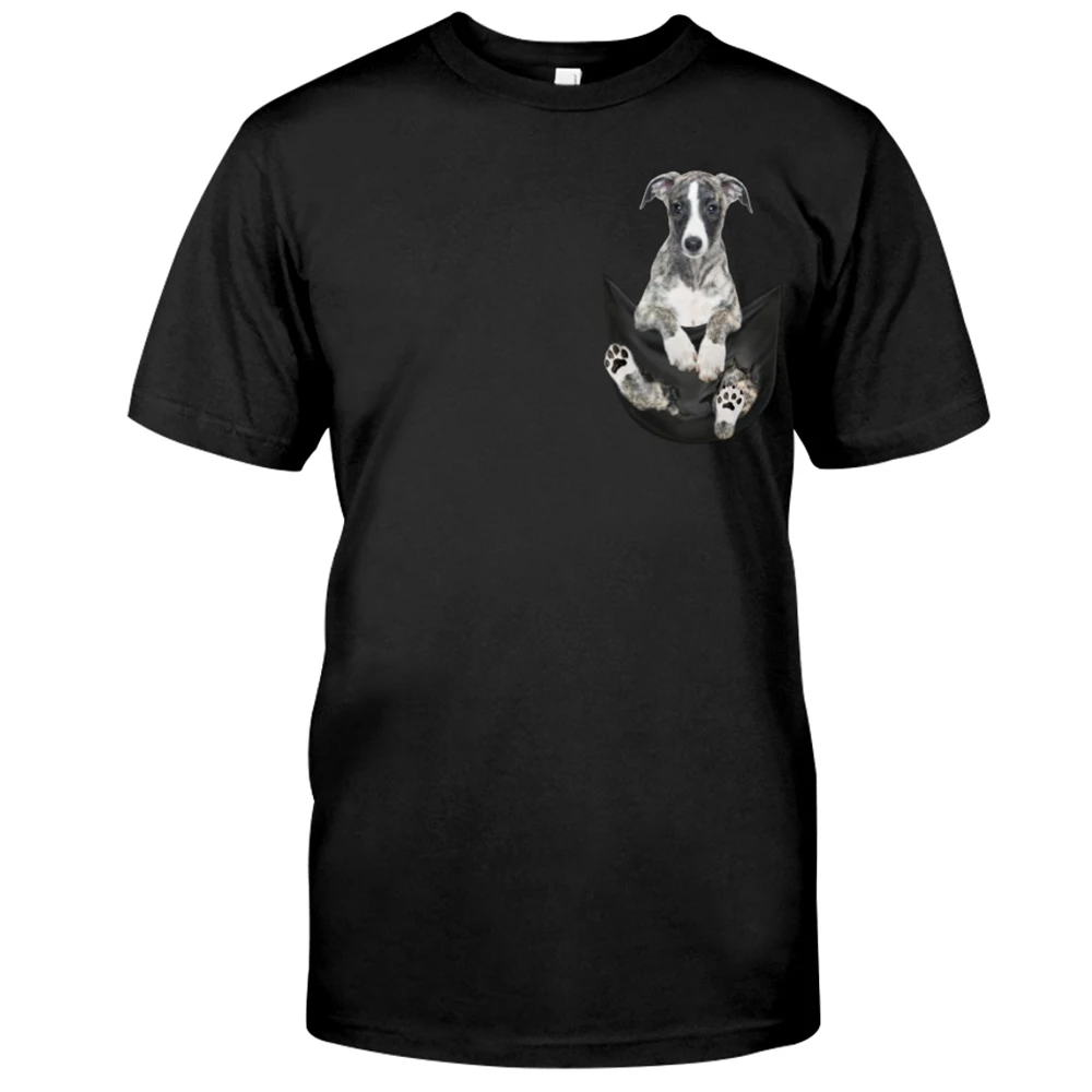 CLOOCL pamuklu tişört Sevimli Yorkshire Terrier 3D Baskı T-Shirt Erkek Kadın Kısa Kollu Üstleri Komik Pamuk Siyah Tees Damla Nakliye