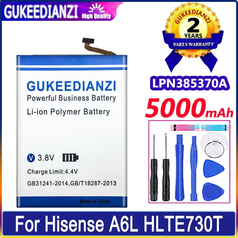 GUKEEDIANZI Pil LPN385370A 5000mAh Hisense HLTE730T A6L Cep Telefonu Bateria