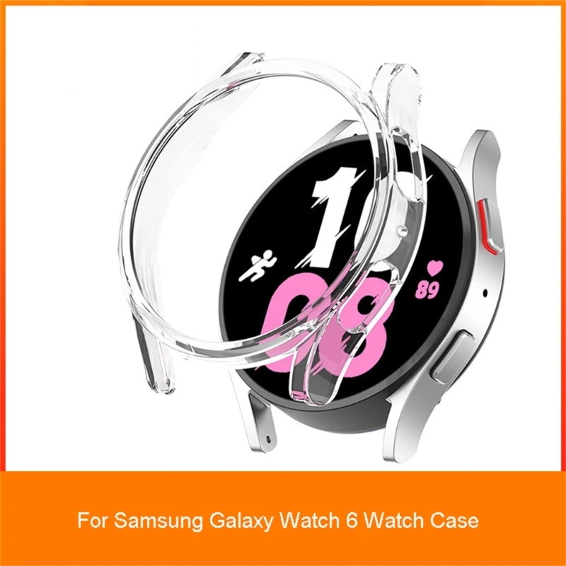 Smartwatch Anti Toz Durumda PC Su Geçirmez Koruyucu Darbeye Dayanıklı Konut Kol Çerçeve Tampon için Uygun GalaxyWatch 6