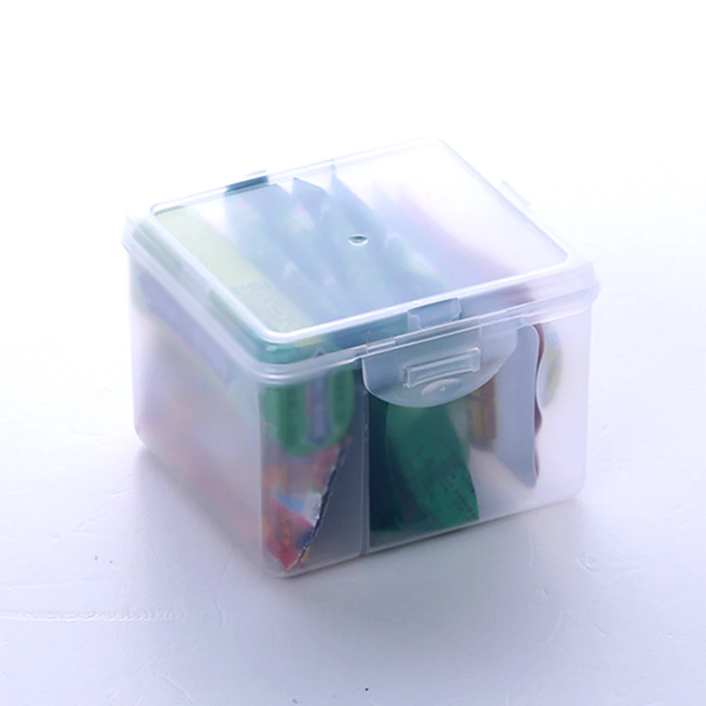 Şeffaf plastik saklama kabı Şeffaf mücevher kutusu Dayanıklı ambalaj kutusu Mini Kutular Basit Muhtelif saklama kutusu Masa Depolama Ürünleri