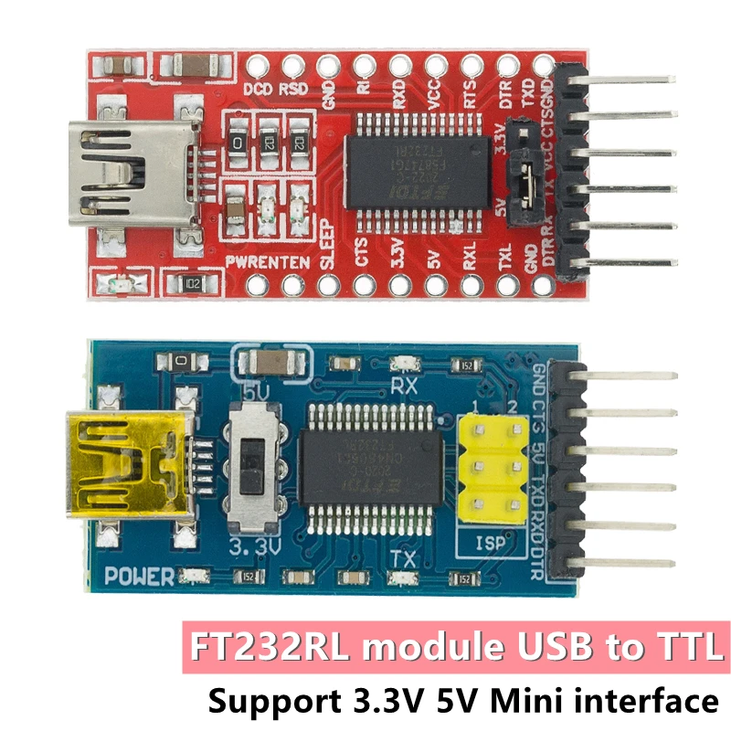 FT232RL FTDI USB 3.3 V 5.5 V TTL Seri Adaptör Modülü Arduino için FT232 Pro Mini USB TTL 232