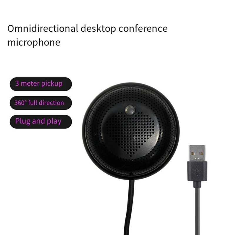 Konferans usb'li mikrofon, USB Bilgisayar Mikro Tip Kondenser Mikrofon, Çok Yönlü Mikrofon Dizüstü PC İçin Dayanıklı