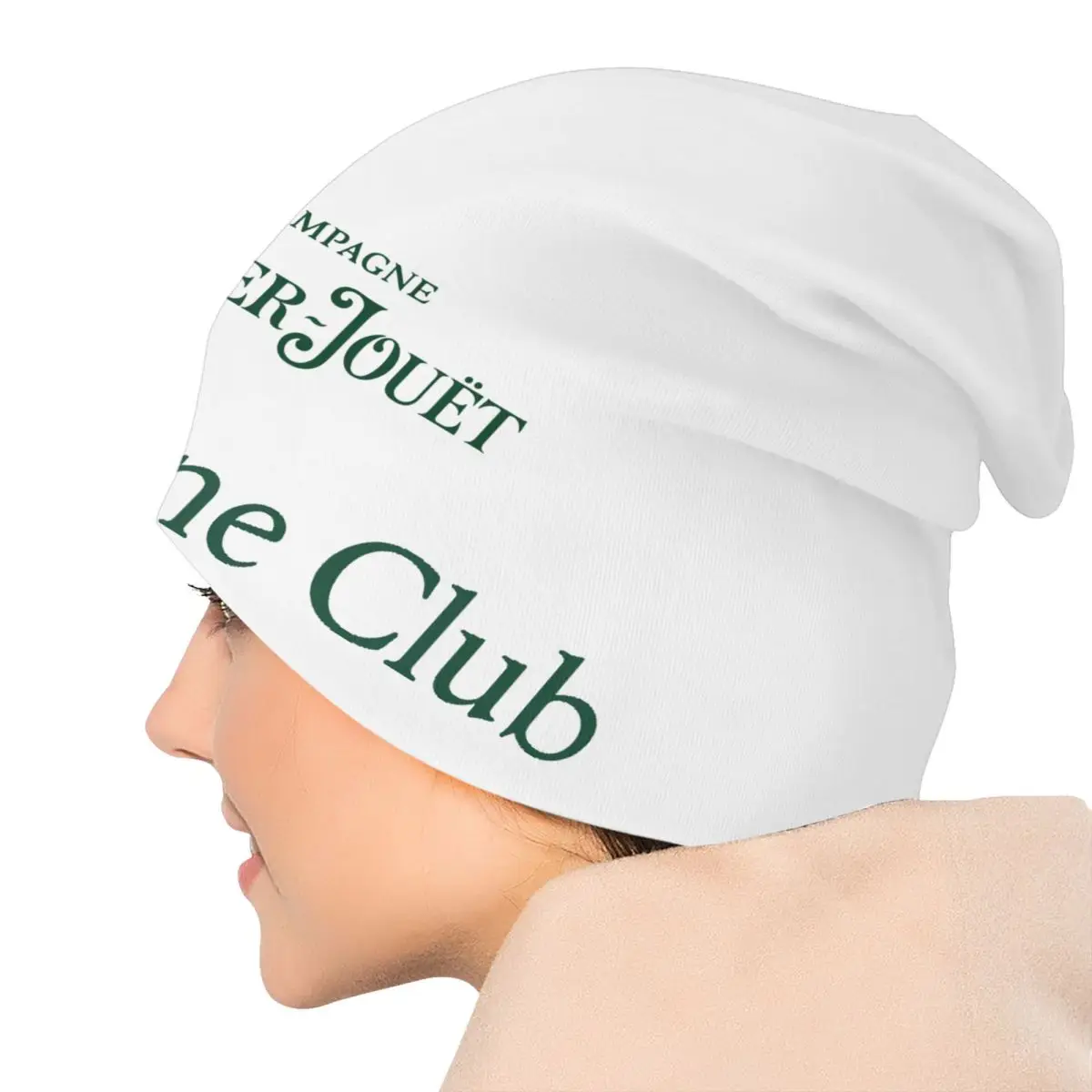 Perrier Şampanya Jouets Logo Skullies Beanies Kapaklar Erkekler Kadınlar İçin Unisex Streetwear Kış Sıcak Örme Şapka Yetişkin Kaput Şapka
