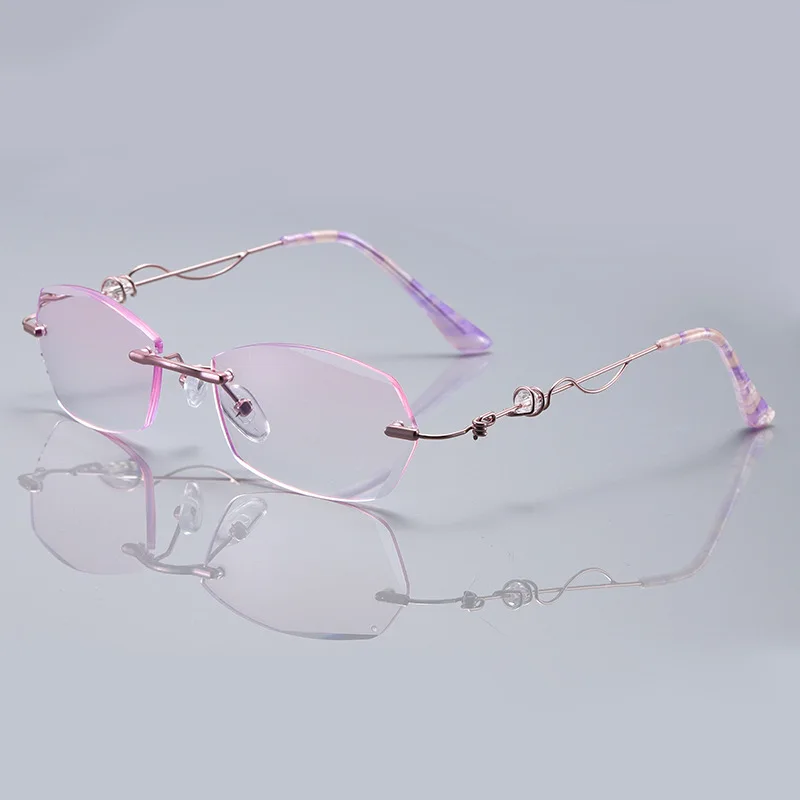 TANOXI Kadınlar Ultralight elmas kesim çerçeve özel Diyoptri gözlük tasarımcısı okuma gözlüğü kadınlar Lüks 2023 mavi ışık bloğu