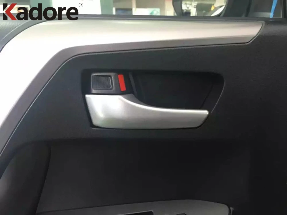 Yan Kapı kulp kılıfı Trim Toyota RAV4 RAV 4 2016 2017 2018 Araba Sticker İç Aksesuarları Styling Mat