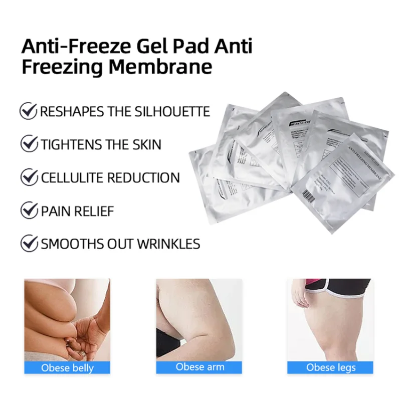 100 Adet Anti-Freeze Membran Anti Selülit Vücut Zayıflama Makinesi Ağırlığı Azaltmak Soğuk Terapi