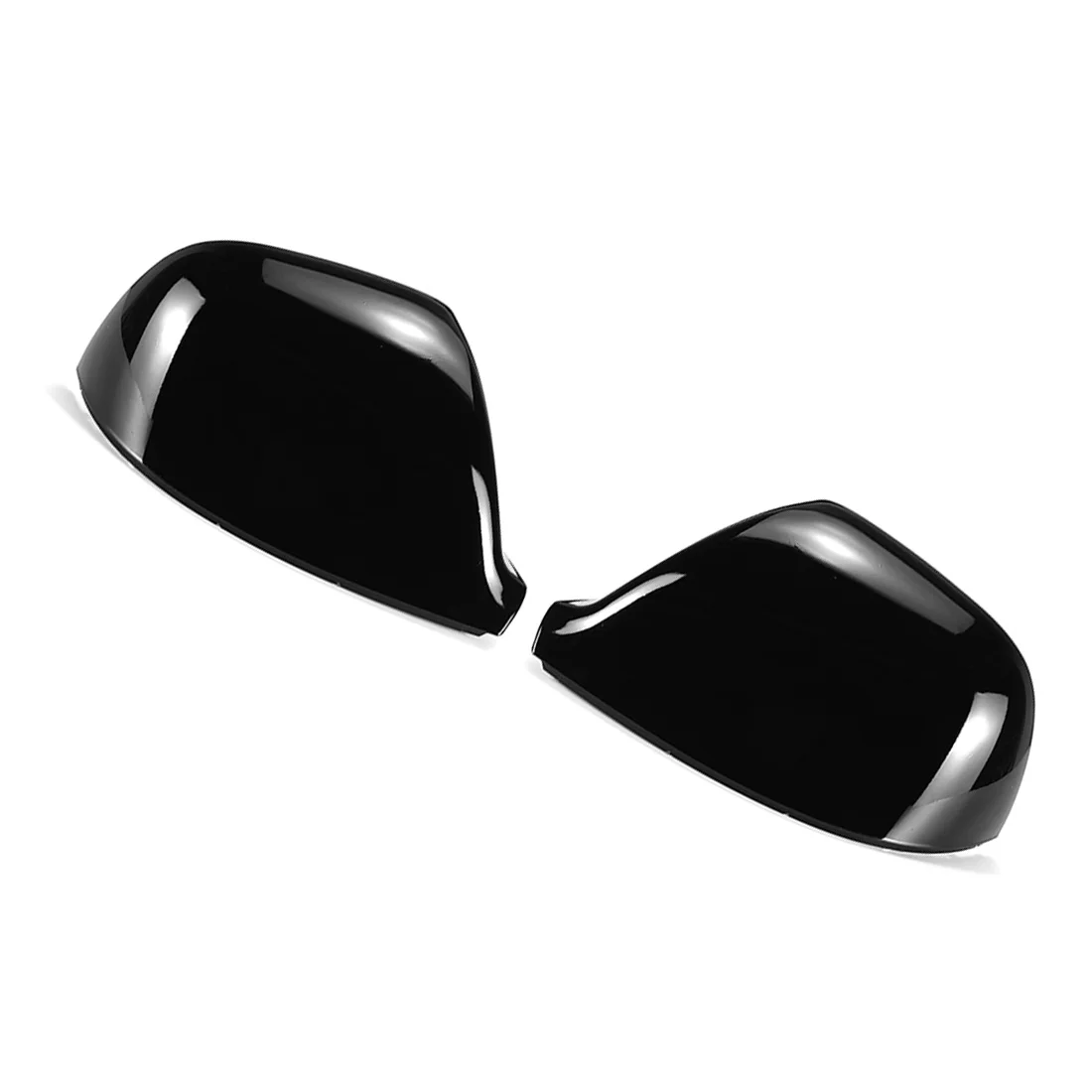 Parlak Siyah Ayna Kapakları Araba Yan Dikiz Kanat Ayna Yedek Kabuk Kapaklar-VW Transporter T5 T5.1 T6 2010-2019