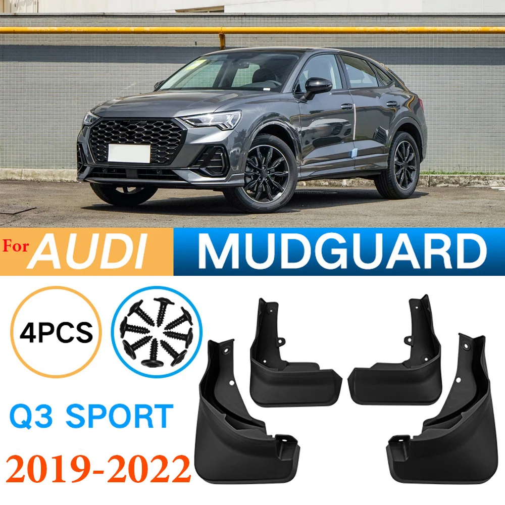 Yüksek kalite İçin Audi Q3 Spor 2019 2020 2021 2022 2023 Çamur Muhafızları Ön Arka Tekerlekler Splash Muhafızları SUV Çamurluk Flaps Araba-Styling