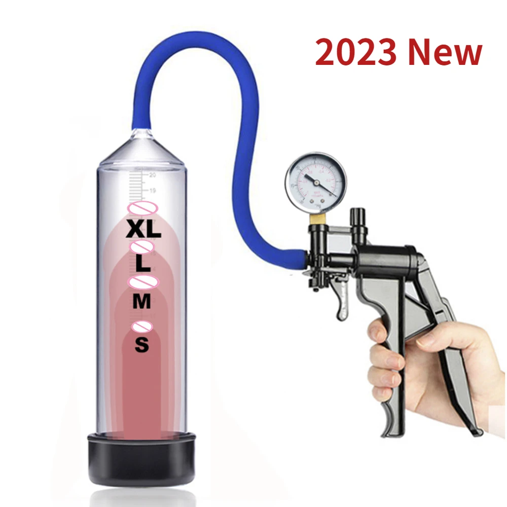 2023 Yeni ProXtra Erkek Penis Pompası Büyütücü Geliştirici Montaj Yardım Vakum ile kabza Kolu Penis Büyütme Güç Pompası