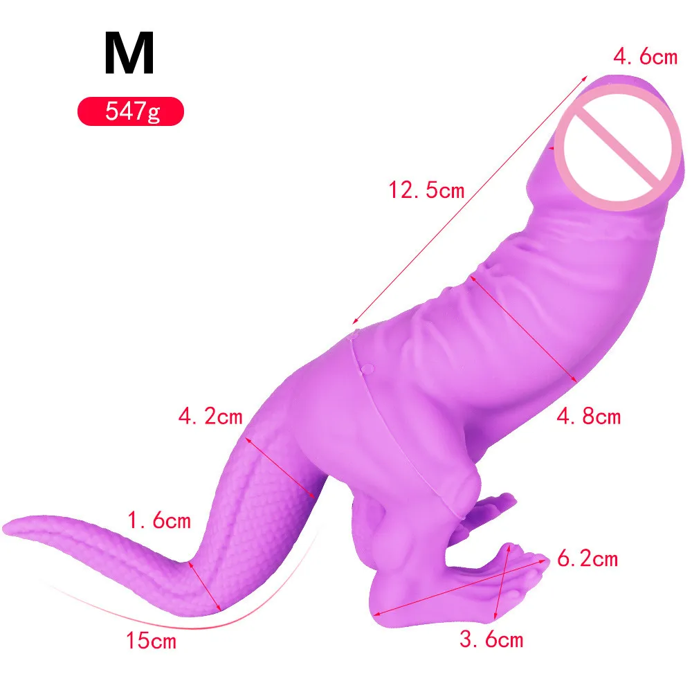 Yeni Dinozor Yapay Penis Anal Plug Mastürbasyon Cihazı Gerçekçi Penis Masajı Vajinal Stimülatör Mastürbasyon Oyuncaklar Erkekler ve Kadınlar için