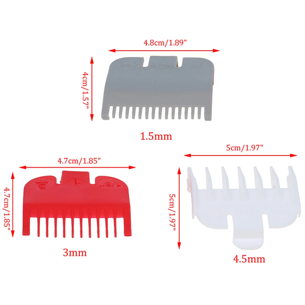 2/3 ADET 1.5 mm/3mm/4.5 mm Saç Kesme Kesme Klip Kılavuzları Limit Tarak Yedek Kılıf Kuaförlük Saç Şekillendirici Aracı Ürünleri