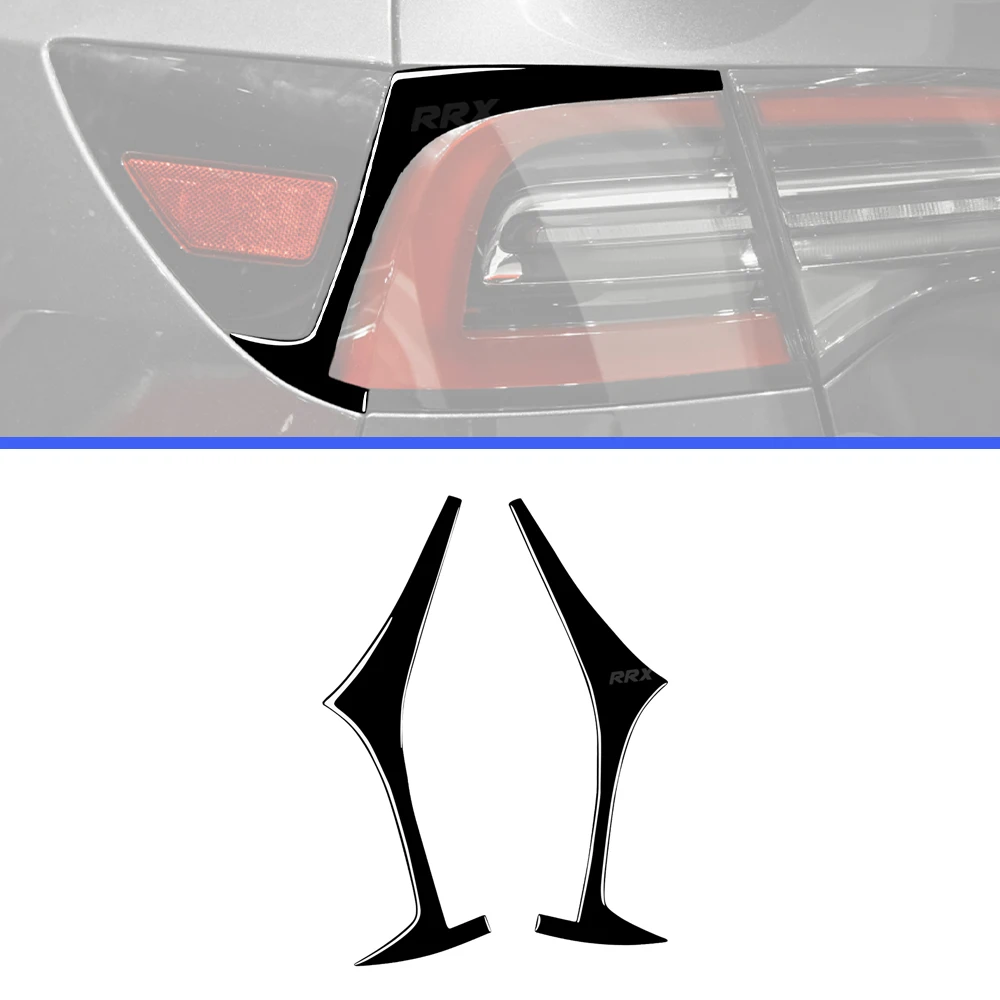 tesla Modeli Y 2020-2023/Model 3 2017-2022 Araba Dış lamba ışığı Kaş / Çamurluk Dekorasyon Kapak Trim Aksesuarları Siyah